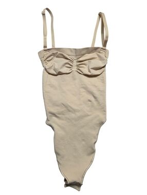 Skims Seamless Sculpt Strapless Bodysuit Clay Tan Small NWOT